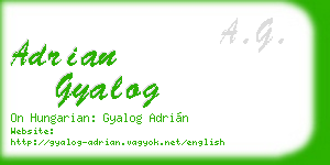adrian gyalog business card