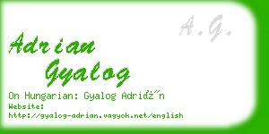 adrian gyalog business card